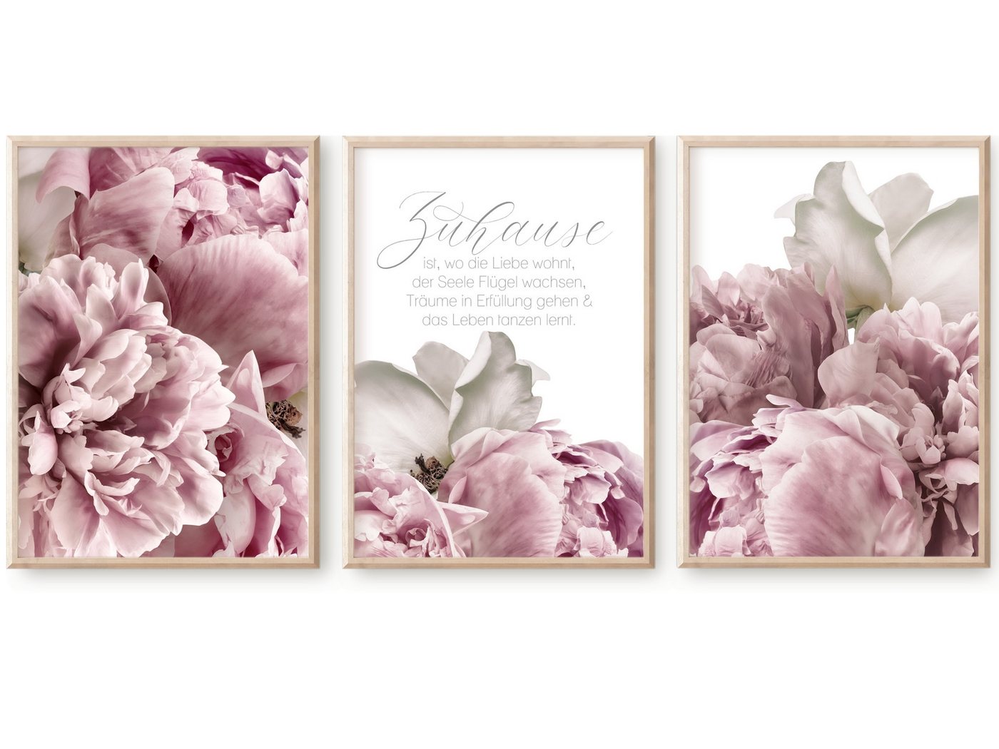 homestyle-accessoires Poster Bilderset Bilder Wandbilder ZUHAUSE IST WO DIE LIEBE WOHNT 3erSet, - OHNE BILDERRAHMEN - Sorgfältige & sichere Verpackung homestyle-accessoires Poster Bilderset Bilder Wandbilder ZUHAUSE IST WO DIE LIEBE WOHNT 3erSet, - OHNE BILDERRAHMEN - Sorgfältige & sichere Verpackung von homestyle-accessoires