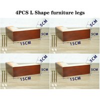 4 Stück 2" Holz Möbelbeine, L Form Beine Für Möbel Couchtisch Sofa Füße Küche Tischbeine Schrank Hardware von homesuppliers