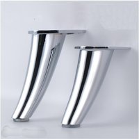 4 Stück Kirsite Metall Möbelbeine, Silber Chrom Fuß Couchtisch Sofa Füße Küche Beine Schrank Füße, Diy Möbel Hardware von homesuppliers