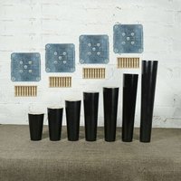 4 Stücke Gerade Schwarz 2, 3" - 11, 8" Holzmöbel Beine, Beine Für Couchtisch Sofa Füße Küche Tisch Schrank Diy Hardware von homesuppliers