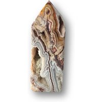 Crazy Lace Steinspitze, Achat Obelisk, Edelstein Spitze Mit Offener Kristall Druse, N152 Crazy Lace Steinspitze, Achat Obelisk, Edelstein Spitze Mit Offener Kristall Druse, N152 von hometrendsandmore