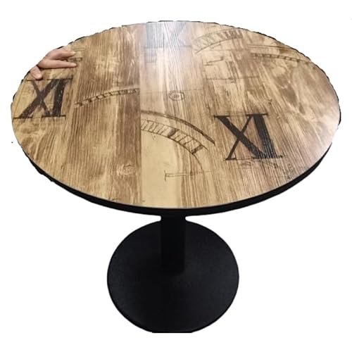 homewell φ70*72 cm Runder Esstisch, Klein Tisch Küchentisch, einfacher Kleiner Tisch für Küche, Esszimmer und Wohnzimmer, aus Spanplatte Speisetisch von homewell