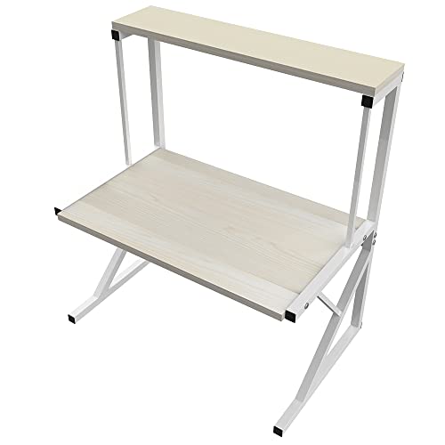 homewell Regal mit 3 Ebenen für die Küche, Mikrowellenständer aus Karbonstahl, Organizer für Küche, leicht zu reinigen (weiß) von homewell