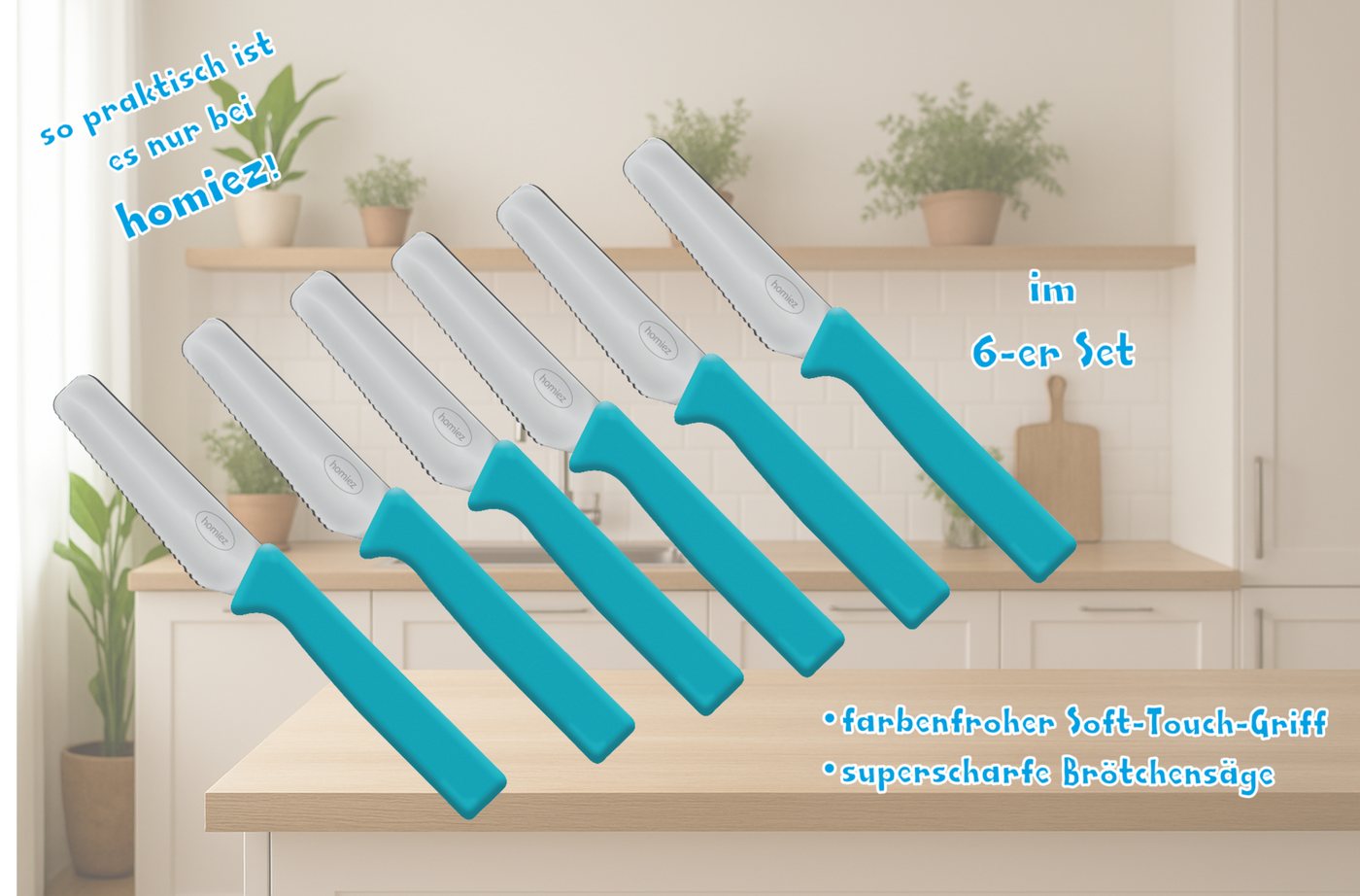 homiez Brötchenmesser KNIFE 6-er Set von homiez