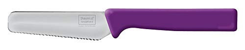 homiez Frühstücksmesser KNIFE lila, Brötchenmesser, Tafelmesser, Brotzeitmesser, Wellenschliff, Soft-Griff homiez Frühstücksmesser KNIFE lila, Brötchenmesser, Tafelmesser, Brotzeitmesser, Wellenschliff, Soft-Griff von homiez