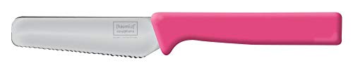 homiez Frühstücksmesser KNIFE pink, Brötchenmesser, Tafelmesser, Brotzeitmesser, Wellenschliff, Soft-Griff von homiez