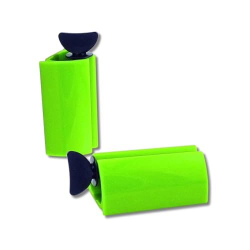 homiez Tubenentleerer 2er Set – Tubenquetscher für Zahnpasta, Cremes, Haarfarbe & Farbtuben – Tubenpresse für alle Tuben – restlos entleeren & Geld sparen – leichte Handhabung - (Limette) von homiez
