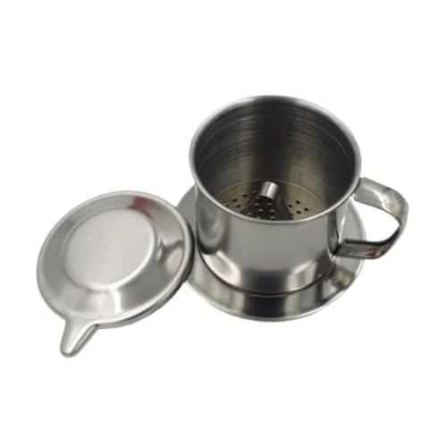 Vietnamesischer Kaffeebereiter-Filter, professioneller vietnamesischer Kaffee-Tropffilter für Büro, Silber, 9Q Vietnamesischer Kaffeebereiter-Filter, professioneller vietnamesischer Kaffee-Tropffilter für Büro, Silber, 9Q von hominjoy