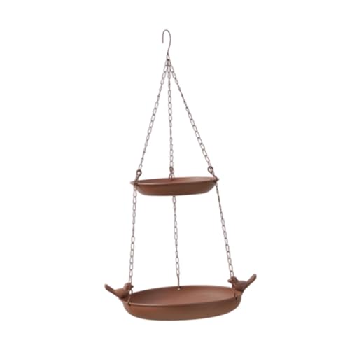 Vogeltränke zum Aufhängen für den Außenbereich Garten Dekoration 2 Etagen Vogelfutterstation Deko Metall Vogeltränke Vogelfutterstation für Balkon Baum Rasen Vogeltränke zum Aufhängen für den Außenbereich Garten Dekoration 2 Etagen Vogelfutterstation Deko Metall Vogeltränke Vogelfutterstation für Balkon Baum Rasen von hominjoy