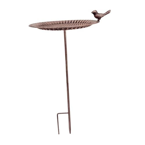 hominjoy Futternapf mit Pfahl, Gartendekoration, rustikaler Ständer, Mehrzweck-Gartenbedarf, Vogeltränke für Blumenbeet, Hof hominjoy Futternapf mit Pfahl, Gartendekoration, rustikaler Ständer, Mehrzweck-Gartenbedarf, Vogeltränke für Blumenbeet, Hof von hominjoy