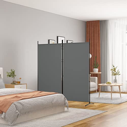 HOMIUSE 175x180 cm Raumteiler Paravent Trennwand Balkon Sichtschutz Paravent Raumteiler Innen Paravan Room Divider Paravent Outdoor Garten ZubehöR Terrassen-SichtschutzAnthrazit von homiuse