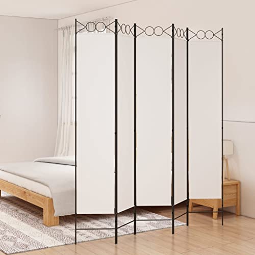 HOMIUSE 200x220 cm Raumteiler Paravent Trennwand Balkon Sichtschutz Paravent Raumteiler Innen Paravan Room Divider Paravent Outdoor Garten ZubehöR Terrassen-SichtschutzWeiß von homiuse