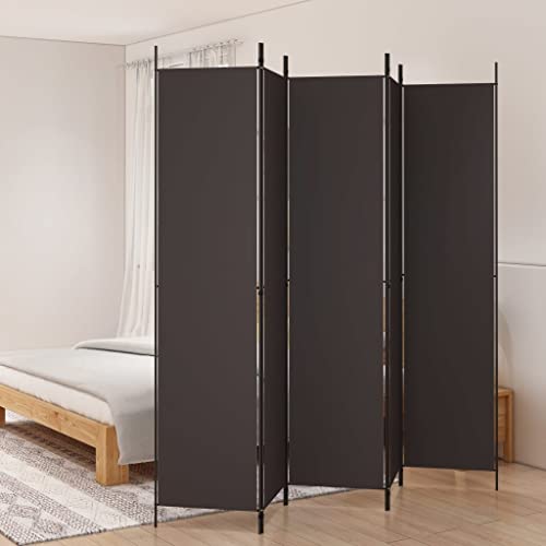 HOMIUSE 250x220 cm Raumteiler Paravent Trennwand Balkon Sichtschutz Paravent Raumteiler Innen Paravan Room Divider Paravent Outdoor Garten ZubehöR Terrassen-SichtschutzBraun von homiuse