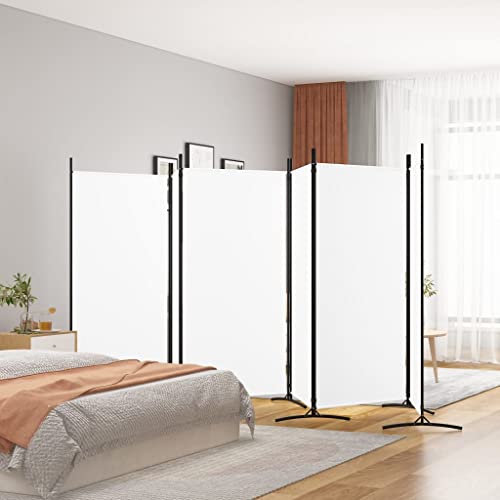 HOMIUSE 520x180 cm Raumteiler Paravent Trennwand Balkon Sichtschutz Paravent Raumteiler Innen Paravan Room Divider Paravent Outdoor Garten ZubehöR Terrassen-SichtschutzWeiß von homiuse