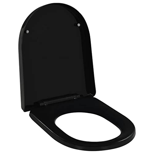 HOMIUSE Toilettensitz mit Absenkautomatik und Quick-Release Schwarz Toilettendeckel Wc Sitz mit Absenkautomatik Toilettendeckel mit Absenkautomatik Wc Deckel Universal Soft-Close-Funktion 45x35 cm HOMIUSE Toilettensitz mit Absenkautomatik und Quick-Release Schwarz Toilettendeckel Wc Sitz mit Absenkautomatik Toilettendeckel mit Absenkautomatik Wc Deckel Universal Soft-Close-Funktion 45x35 cm von homiuse
