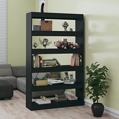 homiuse 5 Regale Bücherregal/Raumteiler Schwarz 100x30x166 cm BüCherregal Regal Wand WüRfelregal Kinderregal BüCherregal Holz Buchregal BüCherschrank Aufbewahrungsregal Korridor&Zimmer von homiuse