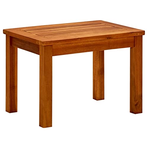 homiuse 50x35x36 cm Garten-Couchtisch Esszimmertische Couchtisch Holz GartenmöBel BalkonmöBel Gartentisch Coffee Table Industrial MöBel Coutischtisch Kaffeetisch Niedriger Tisch Massivholz Akazie von homiuse