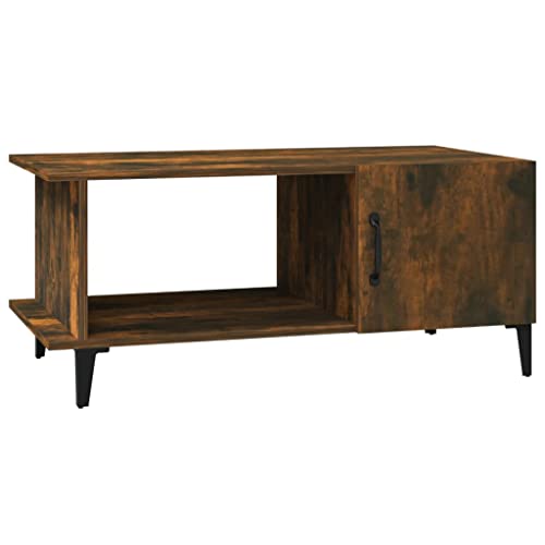 homiuse Couchtisch Beistelltisch Multifunktionale Wohnzimmermöbel Inneneinrichtung Modernes Design Räuchereiche 90x50x40 cm homiuse Couchtisch Beistelltisch Multifunktionale Wohnzimmermöbel Inneneinrichtung Modernes Design Räuchereiche 90x50x40 cm von homiuse