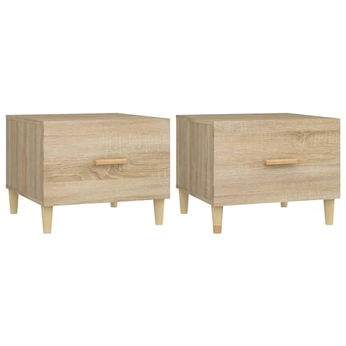 homiuse Couchtisch Esstisch Beistelltisch 2 STK. Multifunktionale Wohnzimmermöbel Inneneinrichtung Modernes Design Sonoma-Eiche 50x50x40 cm homiuse Couchtisch Esstisch Beistelltisch 2 STK. Multifunktionale Wohnzimmermöbel Inneneinrichtung Modernes Design Sonoma-Eiche 50x50x40 cm von homiuse
