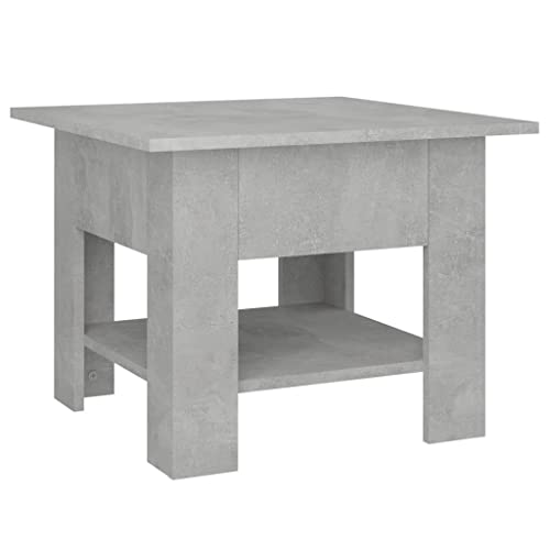 homiuse Couchtisch Esstisch Beistelltisch Multifunktionale Wohnzimmermöbel Inneneinrichtung Modernes Design Betongrau 55x55x42 cm von homiuse