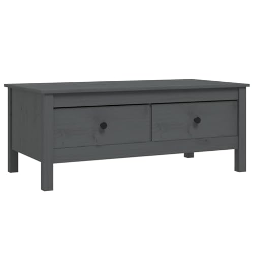 homiuse Couchtisch Esstisch Beistelltisch Multifunktionale Wohnzimmermöbel Inneneinrichtung Modernes Design Grau 100x50x40 cm von homiuse
