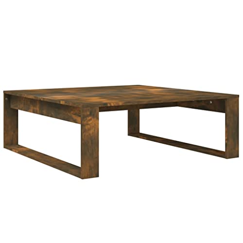 homiuse Couchtisch Esstisch Beistelltisch Multifunktionale Wohnzimmermöbel Inneneinrichtung Modernes Design Räuchereiche 100x100x35 cm von homiuse