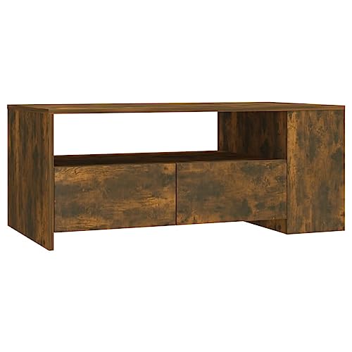 homiuse Couchtisch Esstisch Beistelltisch Multifunktionale Wohnzimmermöbel Inneneinrichtung Modernes Design Räuchereiche 102x55x42 cm von homiuse
