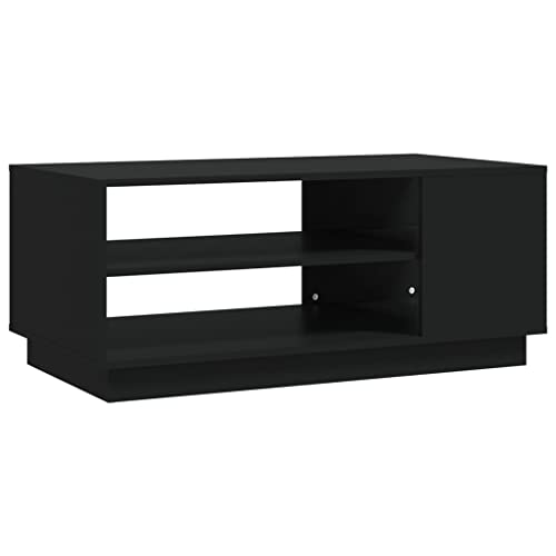 homiuse Couchtisch Esstisch Beistelltisch Multifunktionale Wohnzimmermöbel Inneneinrichtung Modernes Design Schwarz 102x55x43 cm von homiuse
