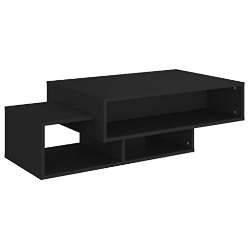 homiuse Couchtisch Esstisch Beistelltisch Multifunktionale Wohnzimmermöbel Inneneinrichtung Modernes Design Schwarz 105x55x32 cm von homiuse