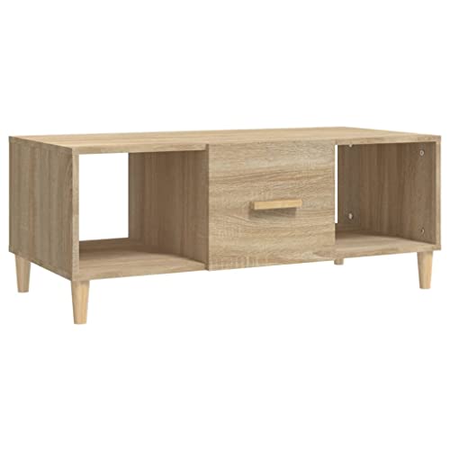 homiuse Couchtisch Esstisch Beistelltisch Multifunktionale Wohnzimmermöbel Inneneinrichtung Modernes Design Sonoma-Eiche 102x50x40 cm homiuse Couchtisch Esstisch Beistelltisch Multifunktionale Wohnzimmermöbel Inneneinrichtung Modernes Design Sonoma-Eiche 102x50x40 cm von homiuse