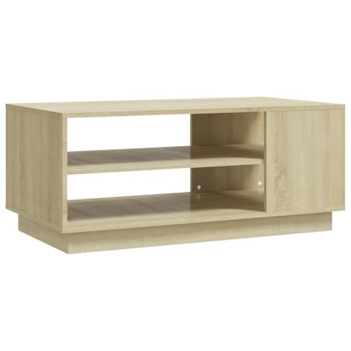homiuse Couchtisch Esstisch Beistelltisch Multifunktionale Wohnzimmermöbel Inneneinrichtung Modernes Design Sonoma-Eiche 102x55x43 cm homiuse Couchtisch Esstisch Beistelltisch Multifunktionale Wohnzimmermöbel Inneneinrichtung Modernes Design Sonoma-Eiche 102x55x43 cm von homiuse