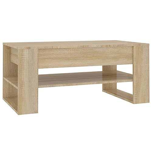 homiuse Couchtisch Esstisch Beistelltisch Multifunktionale Wohnzimmermöbel Inneneinrichtung Modernes Design Sonoma-Eiche 102x55x45 cm homiuse Couchtisch Esstisch Beistelltisch Multifunktionale Wohnzimmermöbel Inneneinrichtung Modernes Design Sonoma-Eiche 102x55x45 cm von homiuse