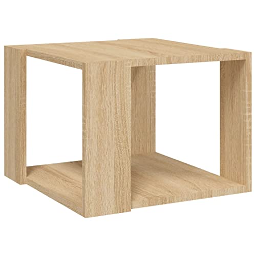 homiuse Couchtisch Esstisch Beistelltisch Multifunktionale Wohnzimmermöbel Inneneinrichtung Modernes Design Sonoma-Eiche 40x40x30 cm homiuse Couchtisch Esstisch Beistelltisch Multifunktionale Wohnzimmermöbel Inneneinrichtung Modernes Design Sonoma-Eiche 40x40x30 cm von homiuse