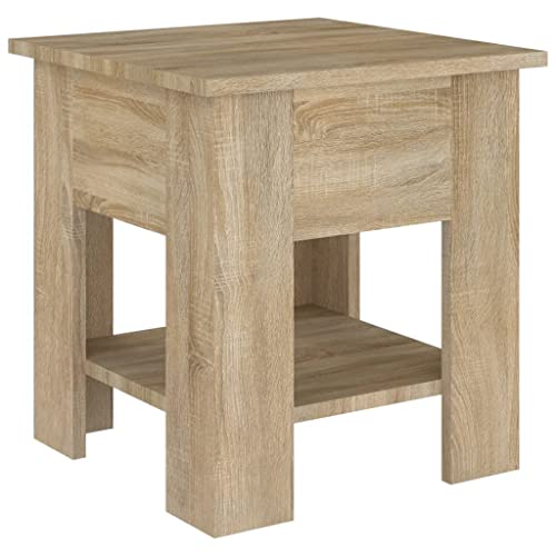 homiuse Couchtisch Esstisch Beistelltisch Multifunktionale Wohnzimmermöbel Inneneinrichtung Modernes Design Sonoma-Eiche 40x40x42 cm homiuse Couchtisch Esstisch Beistelltisch Multifunktionale Wohnzimmermöbel Inneneinrichtung Modernes Design Sonoma-Eiche 40x40x42 cm von homiuse