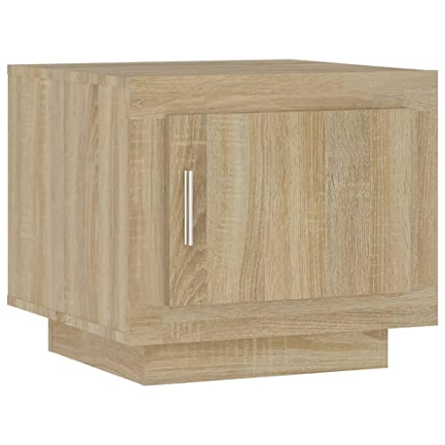 homiuse Couchtisch Esstisch Beistelltisch Multifunktionale Wohnzimmermöbel Inneneinrichtung Modernes Design Sonoma-Eiche 51x50x45 cm von homiuse