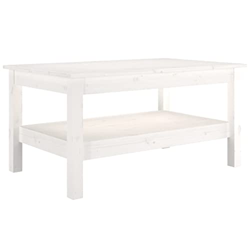 homiuse Couchtisch Esstisch Beistelltisch Multifunktionale Wohnzimmermöbel Inneneinrichtung Modernes Design Weiß 80x50x40 cm von homiuse