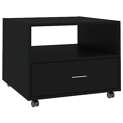 homiuse Couchtisch Esstisch Beistelltisch mit Rollen Multifunktionale Wohnzimmermöbel Inneneinrichtung Modernes Design Schwarz 55x55x40 cm homiuse Couchtisch Esstisch Beistelltisch mit Rollen Multifunktionale Wohnzimmermöbel Inneneinrichtung Modernes Design Schwarz 55x55x40 cm von homiuse