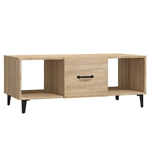 homiuse Couchtisch Esstisch Multifunktionale Wohnzimmermöbel Beistelltisch Inneneinrichtung Modernes Design Sonoma-Eiche 102x50x40 cm von homiuse