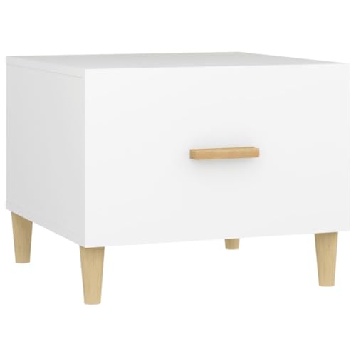 homiuse Couchtisch Esstisch Multifunktionale Wohnzimmermöbel Beistelltisch Inneneinrichtung Modernes Design Weiß 50x50x40 cm von homiuse