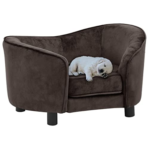 homiuse Hundesofa Braun 69x49x40 cm Plüsch Hundebett Katzenbett Hundebett MittelgroßE Hunde Hundekorb Hundebett Kleine Hundebett Waschbar Katzen Bettchen Erwachsene Katzen und Kleinere Hunde von homiuse