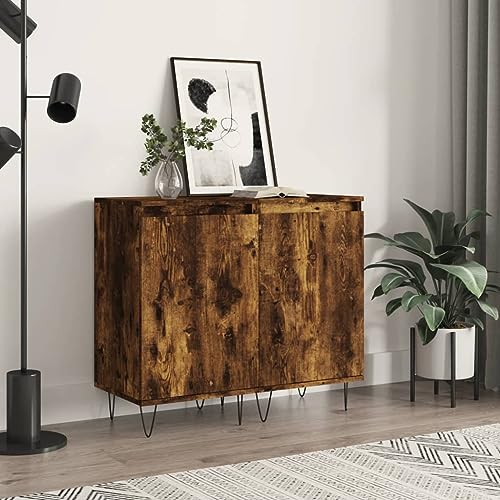 homiuse Sideboard aus Holz 2 STK. Beistellschrank Multifunktionale Möbel für Schlafzimmer Wohnzimmer Büro oder Flur Minimalistischen Design Räuchereiche 40x35x70 cm homiuse Sideboard aus Holz 2 STK. Beistellschrank Multifunktionale Möbel für Schlafzimmer Wohnzimmer Büro oder Flur Minimalistischen Design Räuchereiche 40x35x70 cm von homiuse