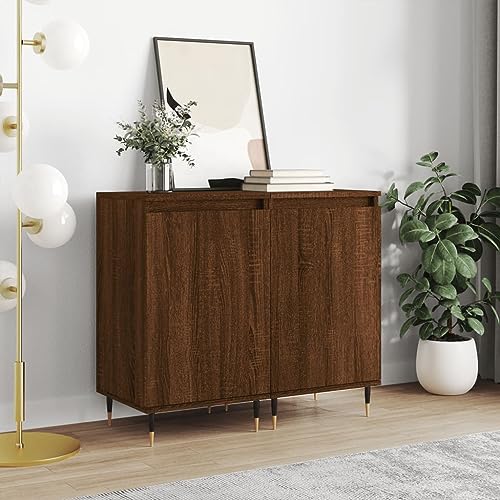 homiuse Sideboard aus Holz 2 STK. Beistellschrank Multifunktionale Möbel für Wohnzimmer Schlafzimmer Büro oder Flur Minimalistischen Design Braun Eichen-Optik 40x35x70 cm homiuse Sideboard aus Holz 2 STK. Beistellschrank Multifunktionale Möbel für Wohnzimmer Schlafzimmer Büro oder Flur Minimalistischen Design Braun Eichen-Optik 40x35x70 cm von homiuse