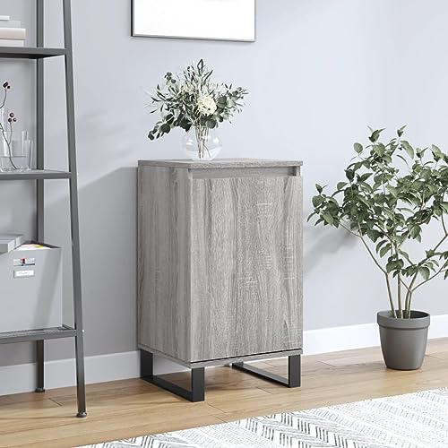homiuse Sideboard aus Holz Beistellschrank Multifunktionale Möbel für Schlafzimmer Büro Wohnzimmer oder Flur Minimalistischen Design Grau Sonoma 40x35x70 cm von homiuse