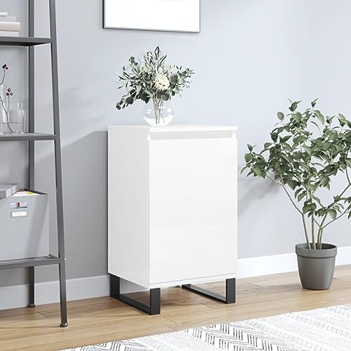 homiuse Sideboard aus Holz Beistellschrank Multifunktionale Möbel für Schlafzimmer Büro Wohnzimmer oder Flur Minimalistischen Design Hochglanz-Weiß 40x35x70 cm homiuse Sideboard aus Holz Beistellschrank Multifunktionale Möbel für Schlafzimmer Büro Wohnzimmer oder Flur Minimalistischen Design Hochglanz-Weiß 40x35x70 cm von homiuse