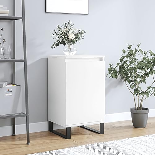 homiuse Sideboard aus Holz Beistellschrank Multifunktionale Möbel für Schlafzimmer Büro Wohnzimmer oder Flur Minimalistischen Design Weiß 40x35x70 cm von homiuse