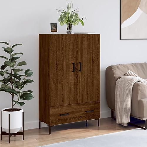 homiuse Sideboard aus Holz Beistellschrank Multifunktionale Möbel für Schlafzimmer Wohnzimmer Büro oder Flur Minimalistischen Design Braun Eichen-Optik 69,5x31x115 cm homiuse Sideboard aus Holz Beistellschrank Multifunktionale Möbel für Schlafzimmer Wohnzimmer Büro oder Flur Minimalistischen Design Braun Eichen-Optik 69,5x31x115 cm von homiuse