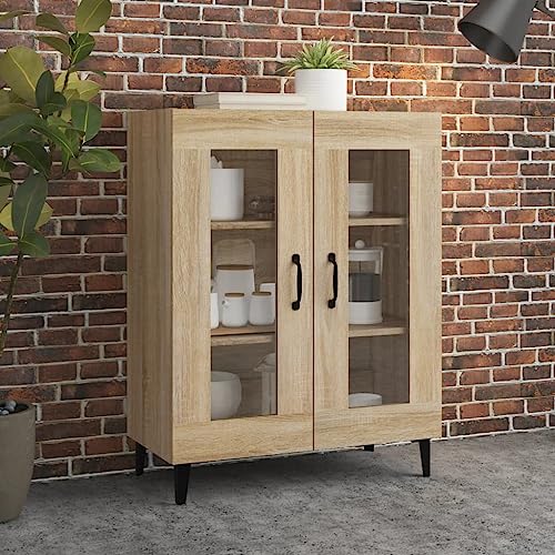 homiuse Sideboard aus Holz Beistellschrank Multifunktionale Möbel für Schlafzimmer Wohnzimmer Büro oder Flur Minimalistischen Design Sonoma-Eiche 69,5x34x90 cm homiuse Sideboard aus Holz Beistellschrank Multifunktionale Möbel für Schlafzimmer Wohnzimmer Büro oder Flur Minimalistischen Design Sonoma-Eiche 69,5x34x90 cm von homiuse