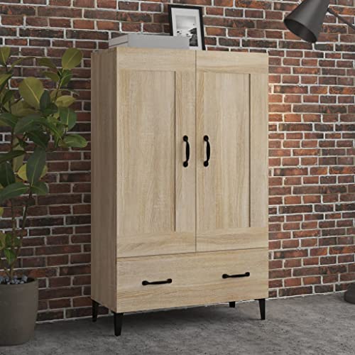 homiuse Sideboard aus Holz Beistellschrank Multifunktionale Möbel für Wohnzimmer Büro Schlafzimmer oder Flur Minimalistischen Design Sonoma-Eiche 70x31x115 cm homiuse Sideboard aus Holz Beistellschrank Multifunktionale Möbel für Wohnzimmer Büro Schlafzimmer oder Flur Minimalistischen Design Sonoma-Eiche 70x31x115 cm von homiuse