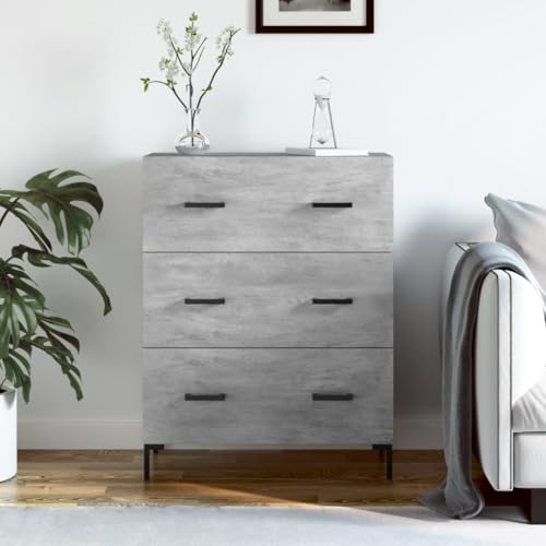 homiuse Sideboard aus Holz Beistellschrank Multifunktionale Möbel für Wohnzimmer Büro oder Flur Minimalistischen Design Betongrau 69,5x34x90 cm homiuse Sideboard aus Holz Beistellschrank Multifunktionale Möbel für Wohnzimmer Büro oder Flur Minimalistischen Design Betongrau 69,5x34x90 cm von homiuse