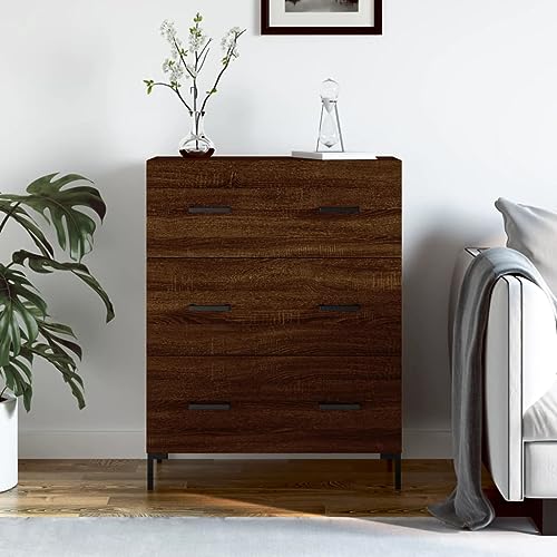 homiuse Sideboard aus Holz Beistellschrank Multifunktionale Möbel für Wohnzimmer Büro oder Flur Minimalistischen Design Braun Eichen-Optik 69,5x34x90 cm homiuse Sideboard aus Holz Beistellschrank Multifunktionale Möbel für Wohnzimmer Büro oder Flur Minimalistischen Design Braun Eichen-Optik 69,5x34x90 cm von homiuse